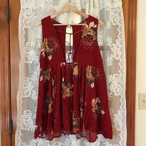 Free people flowy floral tunic